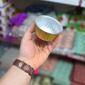 ظرف کاپکیک فویلی رنگی خارجی(طلایی)