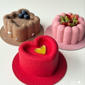قالب سیلیکون دسری قلب ۱2سانتی