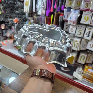 قالب کیک آلومنیوم طرح قلب طرحدار
