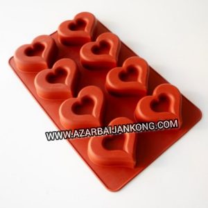 قالب سیلیکونی ساوارین قلب بزرگ